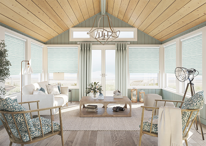 Ombre Stripes, Seaglass - Twist&Fit Roller Blind - Image 8